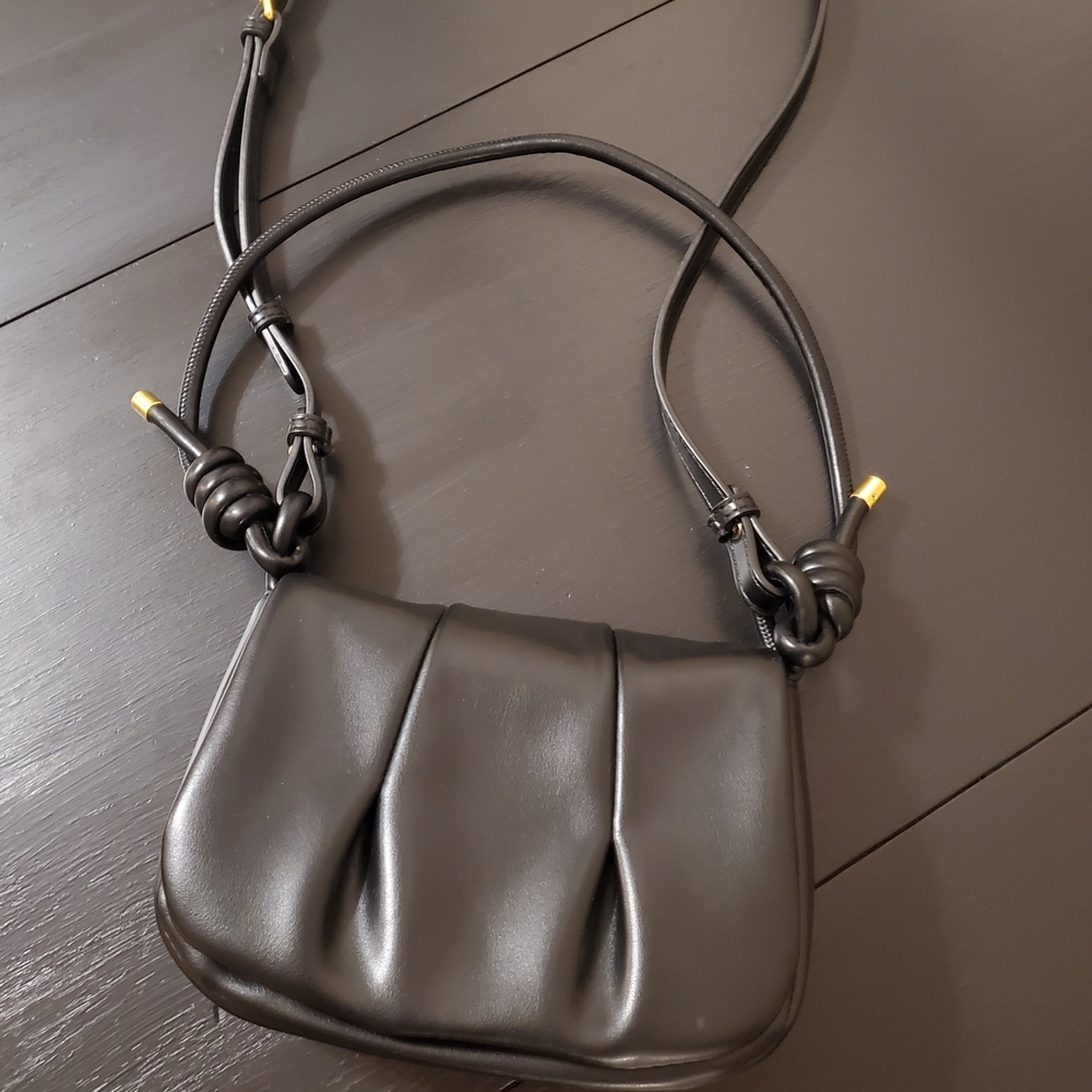 Elegant Rachel Zoe Soft Black Shoulder Bag